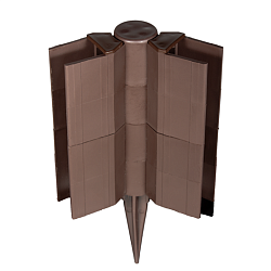 Уголок поворотный для грядки в сборе, высота 140 мм