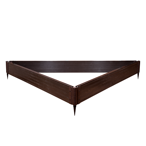 Клумба "Треугольник" из доски ДПК Винтаж 1080*1080*140 мм